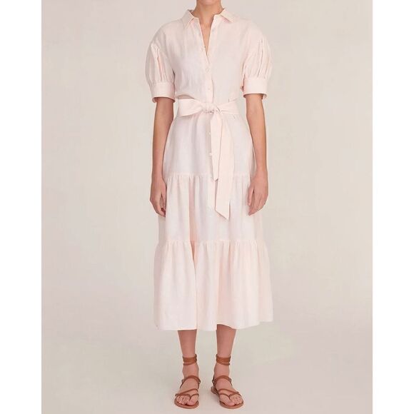 Marissa Webb Rosetta Presley U Back Button Down Midi Dress XS MSRP:$545 - Picture 1 of 16
